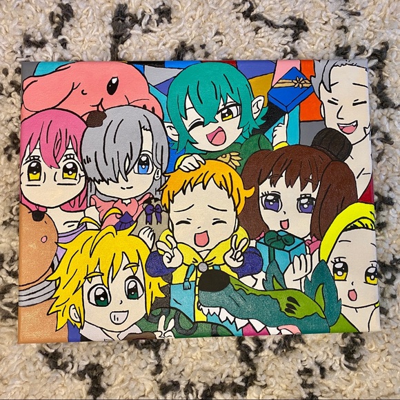 Seven Deadly Sins Anime Handmade Art Painting